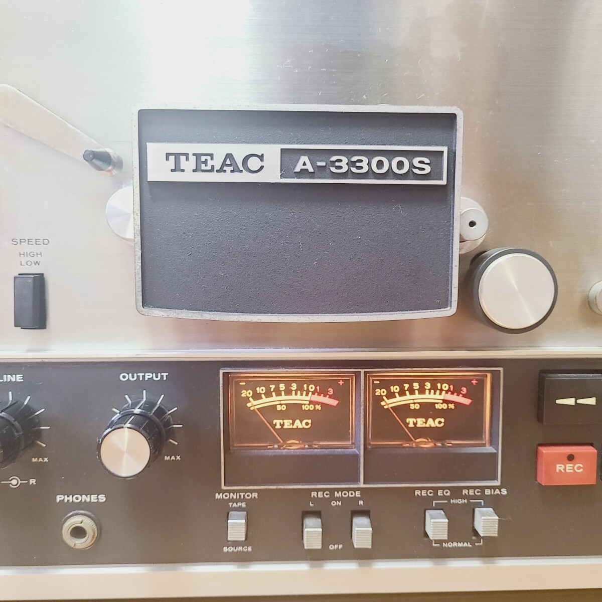 TEAC ティアック A-3300S-2T オープンリールデッキ 2トラック オーディオ機器 通電OKの画像2