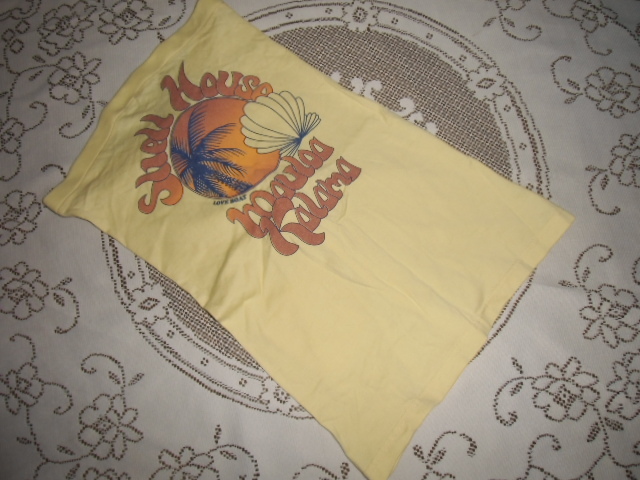 *LOVE BOAT Love Boat bare top tank top lemon yellow M size beautiful goods *