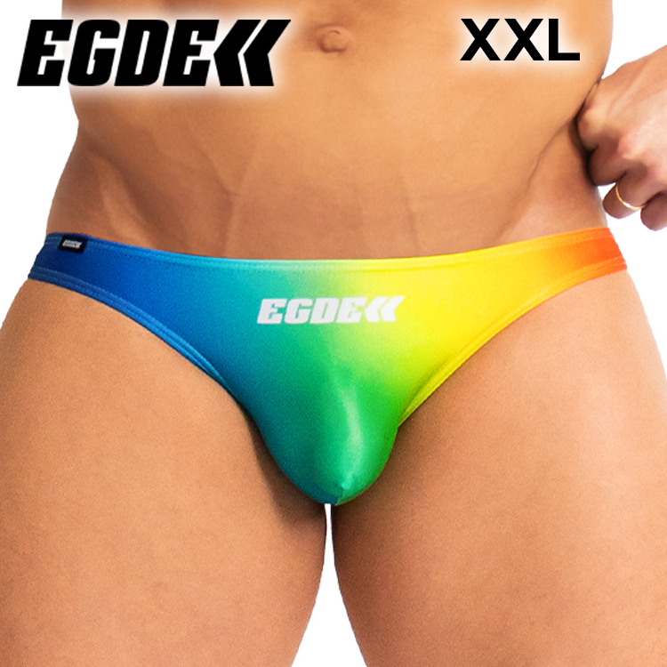 【瞬殺完売！超光沢仕様！XXLサイズ】EGDE RAINBOW ビキニ XXLサイズ_画像1