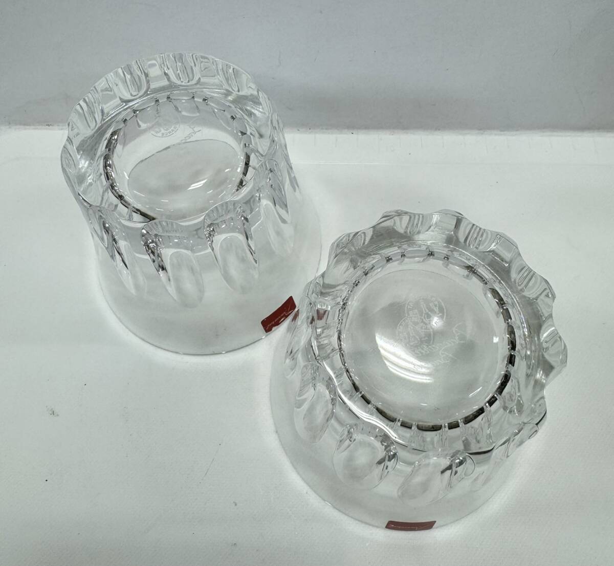 【1円スタート！】Baccarat バカラ エトナ タンブラー ペア ロックグラス クリスタル 食器 コップ 現状品_画像5