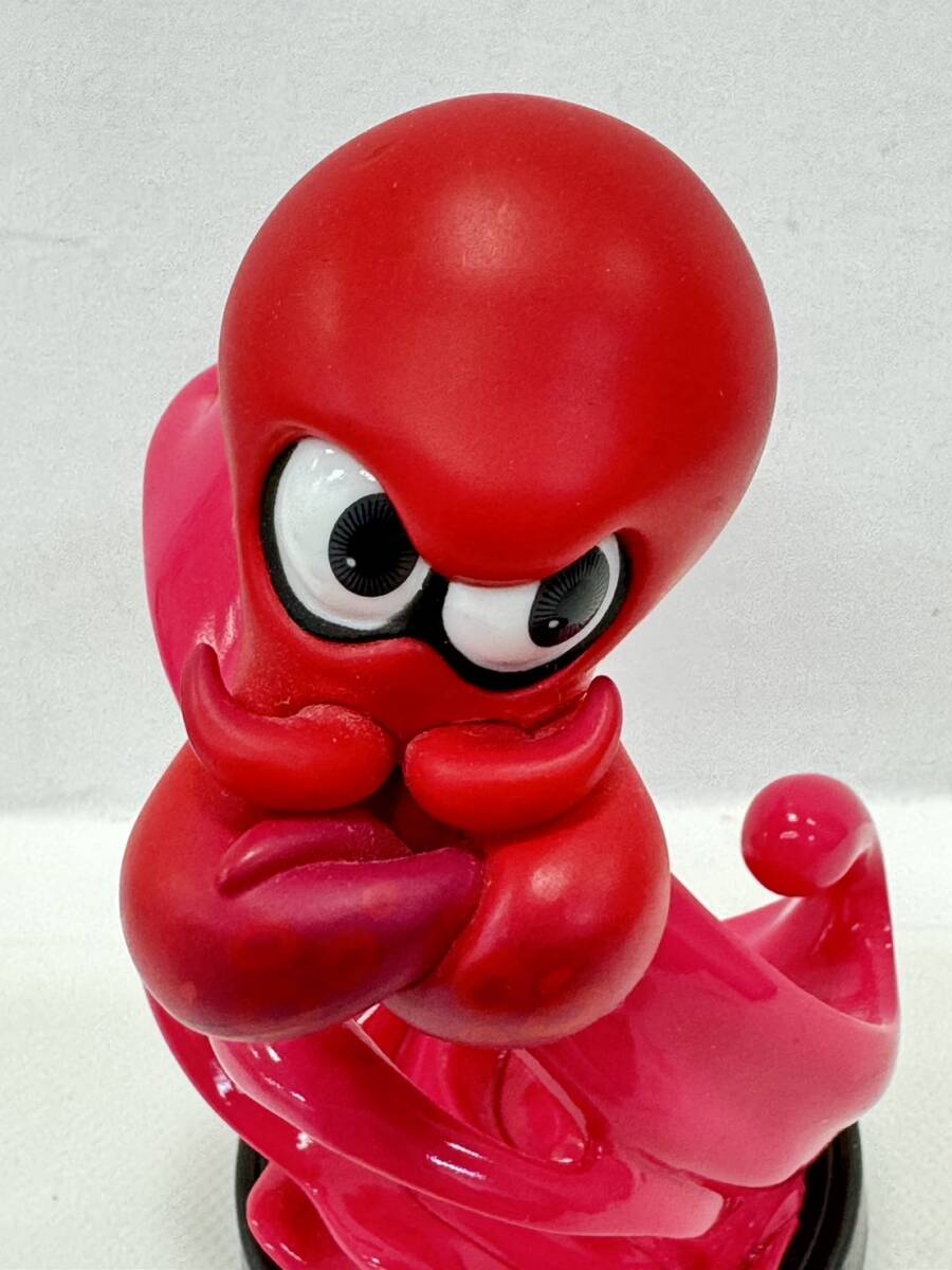 【1円スタート！】Splatoon amiibo スプラトゥーン アミーボ Octopus オクトパス タコ レッド NVL-001 中古 フィギュア ゲームの画像6