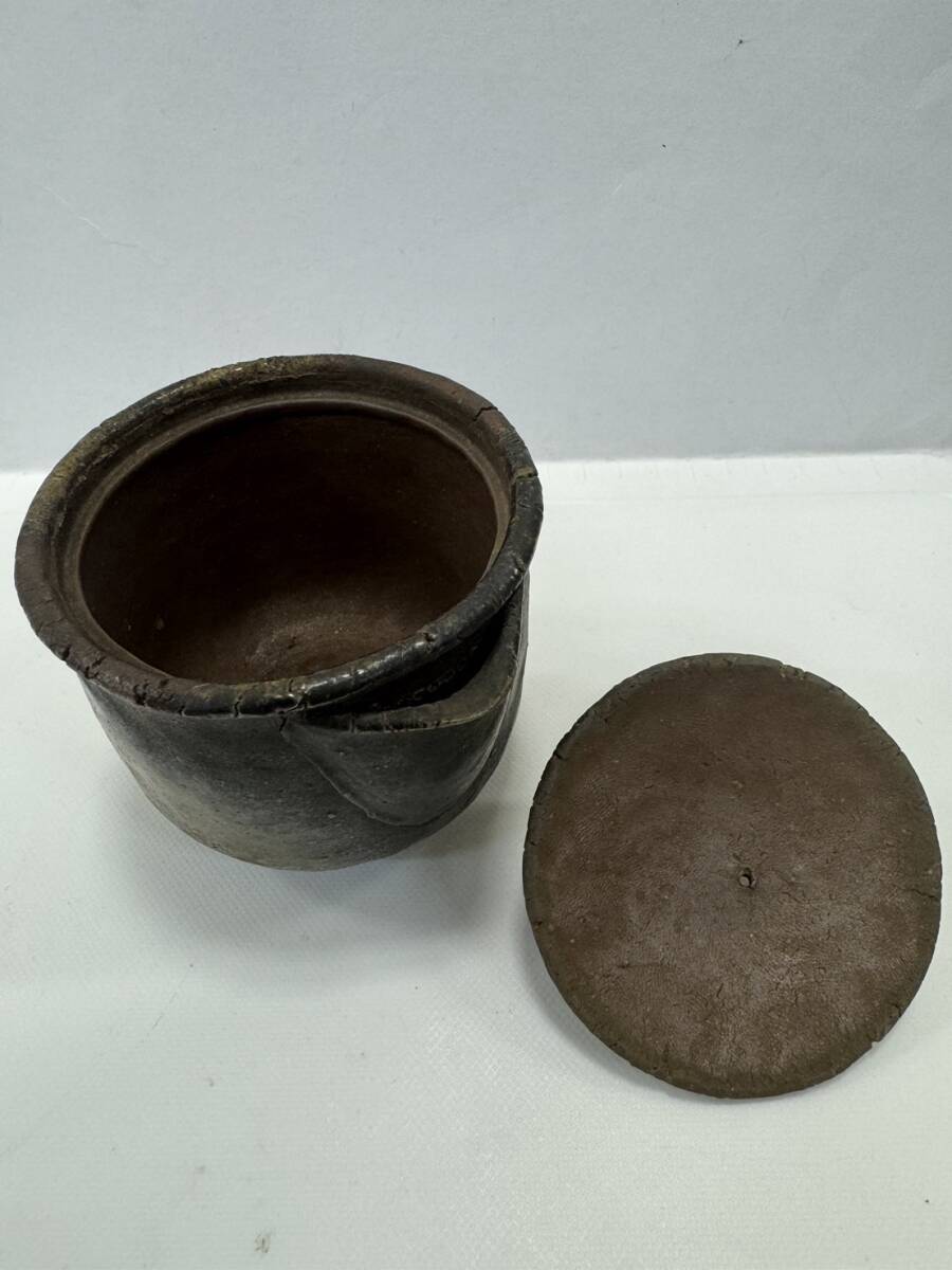  pine rice field . mountain Bizen . bin Bizen .. seal . tea utensils tea utensils tea ceremony antique goods Japan fine art work of art old fine art roasting thing collector discharge goods 