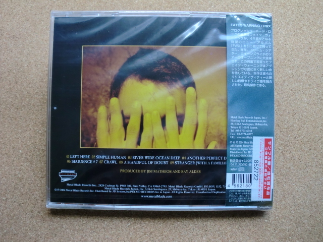 ＊【CD】Fates Warning（フェイツ・ウォーニング）／FWX（MBCY1009）（日本盤・未開封品）_画像2