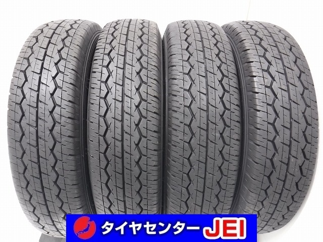 145R12 6PR 9-8.5分山 ダンロップDV-01 2022年製 タウンカーゴ純正 中古タイヤ【4本セット】送料無料(AM12-6855）の画像1