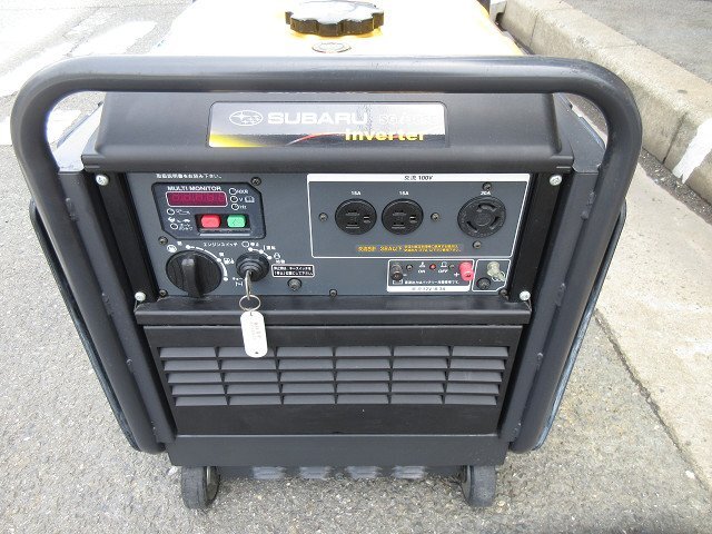 ▲▽7871 １円スタート ＳＵＢＡＲＵ スバル インバーター 発電機 100V SGi38SE 3.8KVA 稼働12.7ｈ△▼の画像8