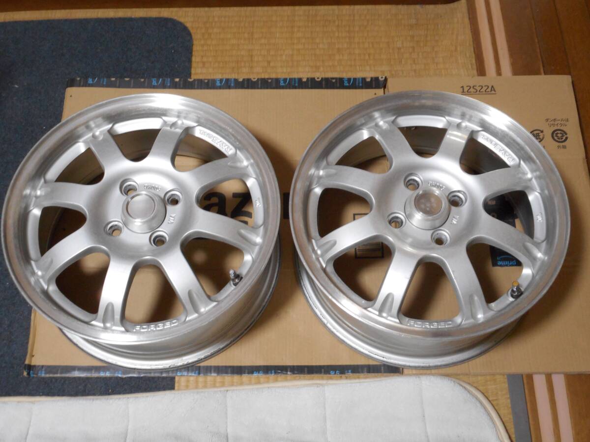NISMO Nismo MM8 wheel 15 -inch 6J +50 4 hole PCD100 4ps.@ March Cube Note RAYS made forged 