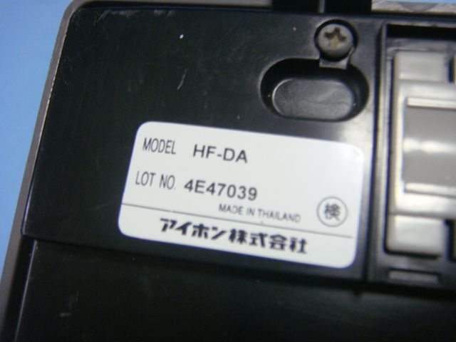 HF-DA アイホン 玄関子機 TVドアホン インターフォン 送料無料 スピード発送 即決 不良品返金保証 純正 C6473_画像3