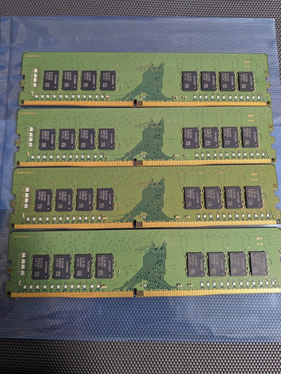 SAMSUNG DDR4メモリ 16GB×4枚 合計64GB PC4-21300(DDR4-2666) BIOS起動確認済 dd1_画像3