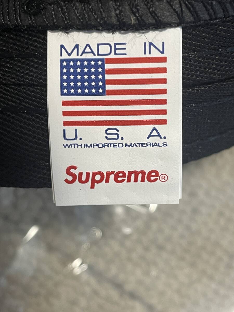 Supreme Enamel Logo 6 Panel Cap black new goods unused 23FW Week5 Supreme Street rare USA cap tag attaching 