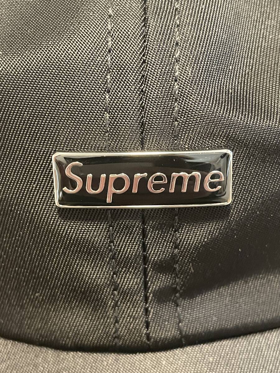 Supreme Enamel Logo 6 Panel Cap black new goods unused 23FW Week5 Supreme Street rare USA cap tag attaching 
