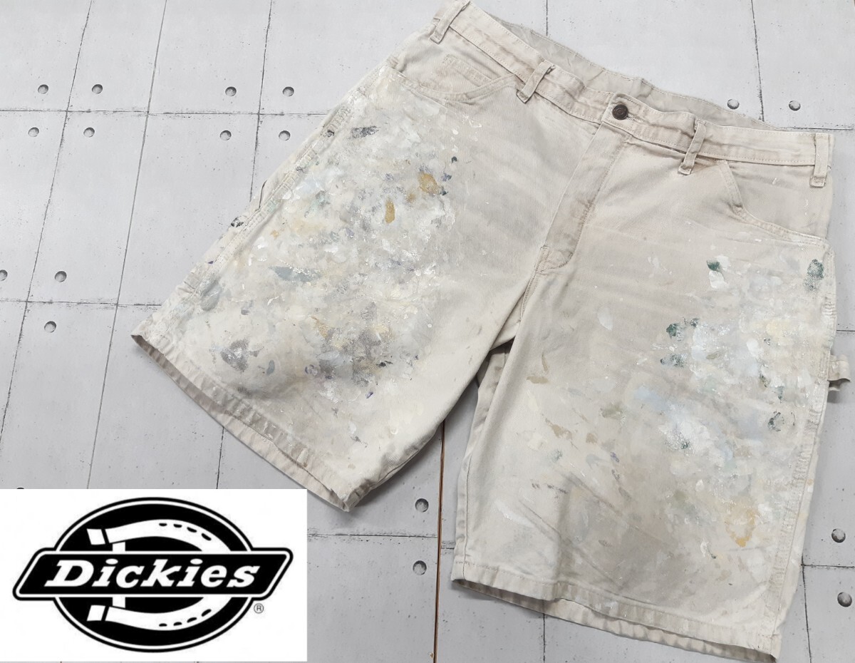 DICKIES ぺインター ショーツ ペイント カスタム ディッキーズ パンツ ショートパンツ ペンキ _画像1