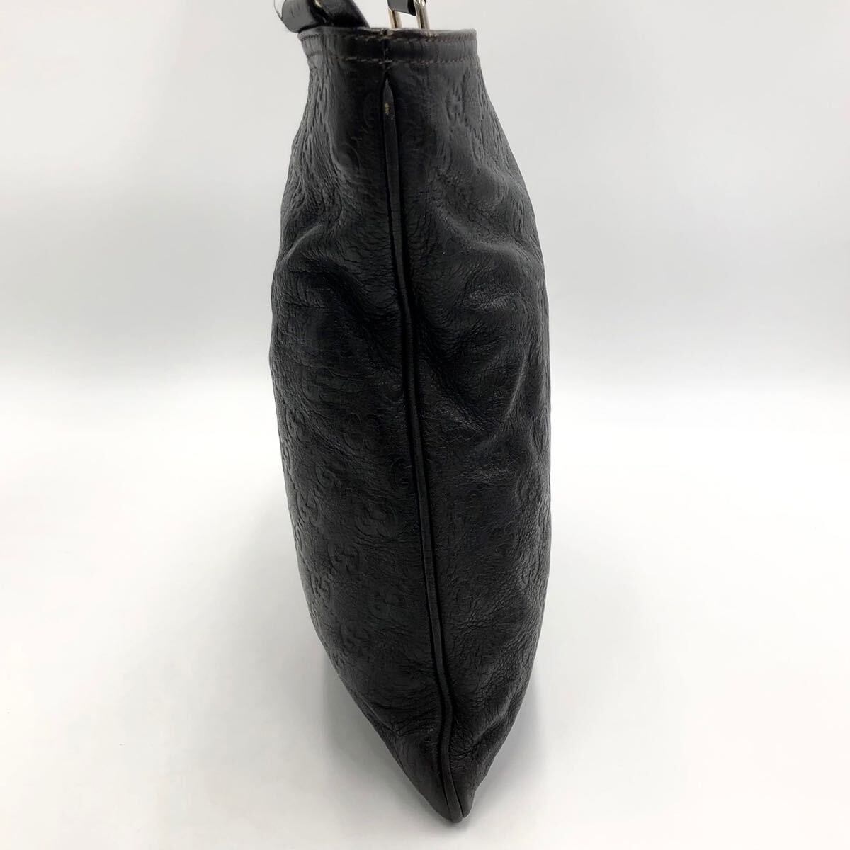 1 иен ~[ прекрасный товар ]GUCCI Gucci sakoshu сумка на плечо simaGG кожа наклонный .. мужской женский темно-коричневый 