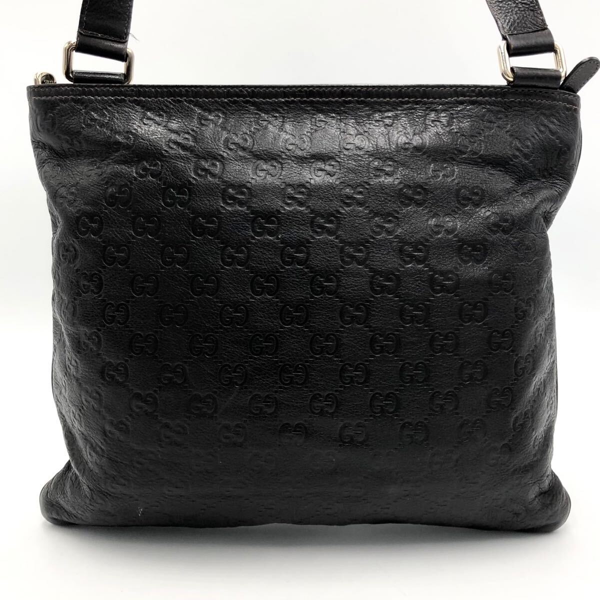 1 иен ~[ прекрасный товар ]GUCCI Gucci sakoshu сумка на плечо simaGG кожа наклонный .. мужской женский темно-коричневый 