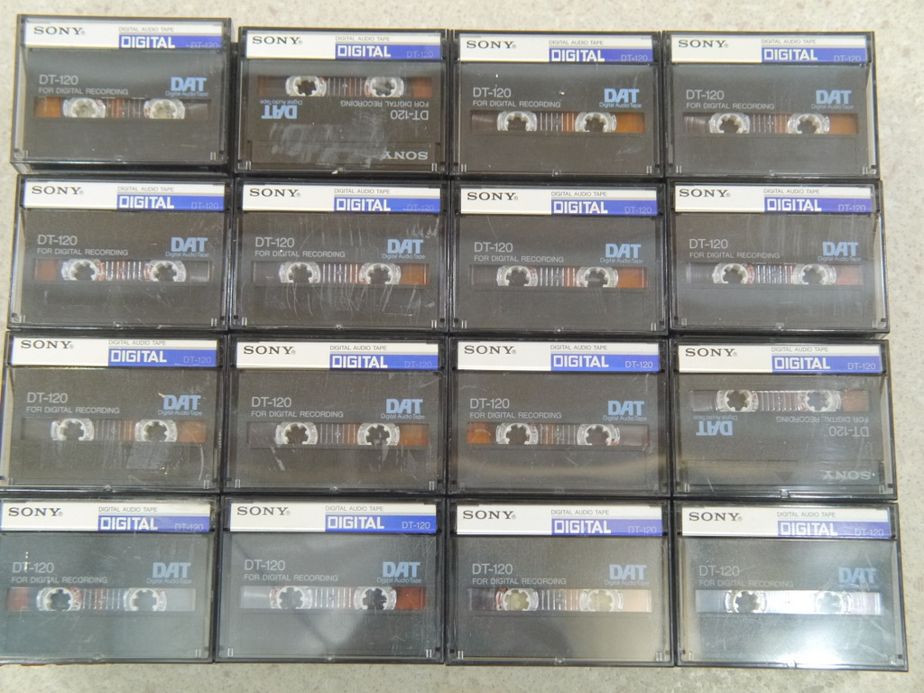 28ソニーDATテープ120分91本セットDT-120録音済みSONYダット音響機器オーディオdigital audio tapeデジタル記録媒体レコーダーJAPAN中古_画像6