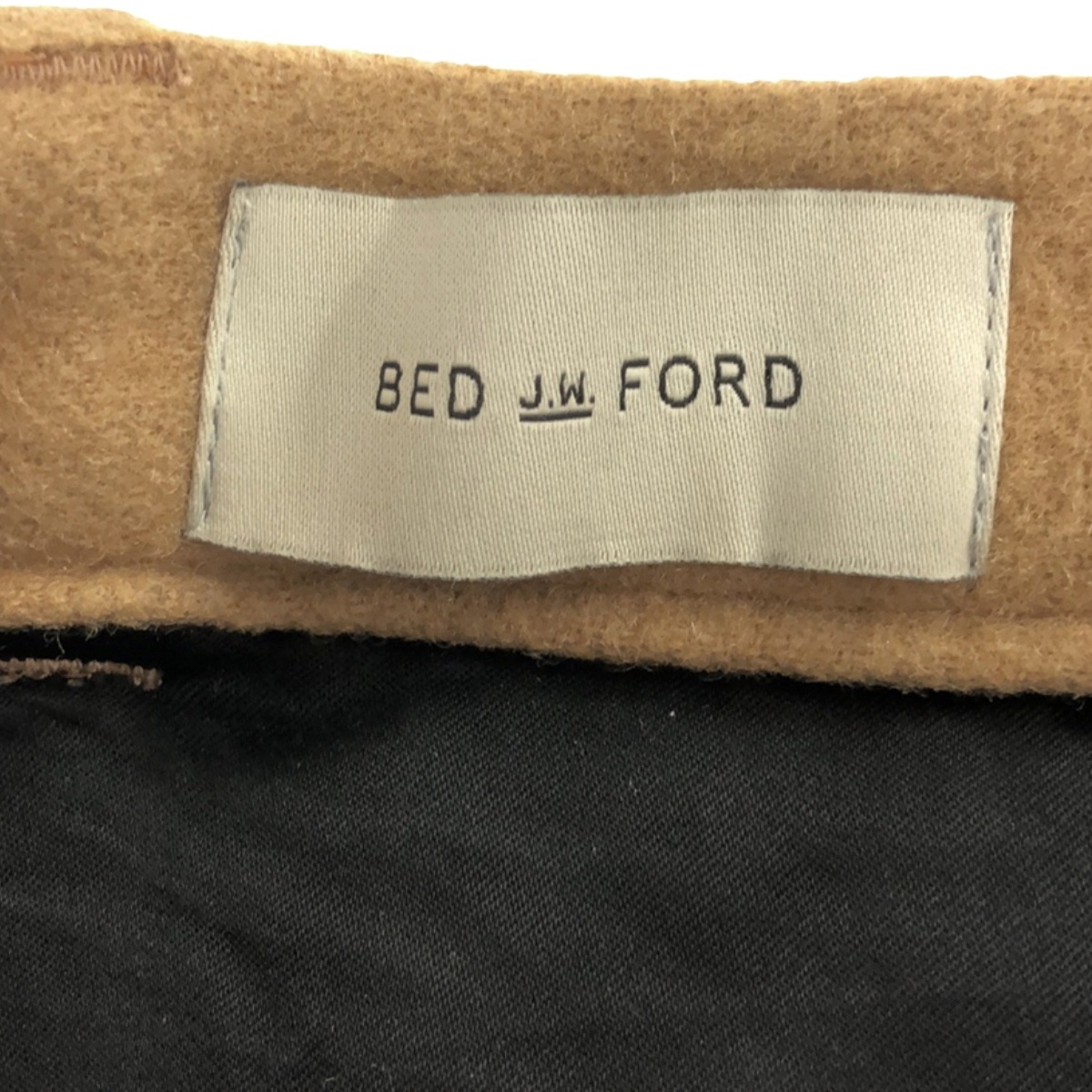 BED J.W. FORD ベッドフォード 17AW カットオフウールスカート 17AW-B-PT07 キャメル 0 ITFKPLDAPWL5_画像3