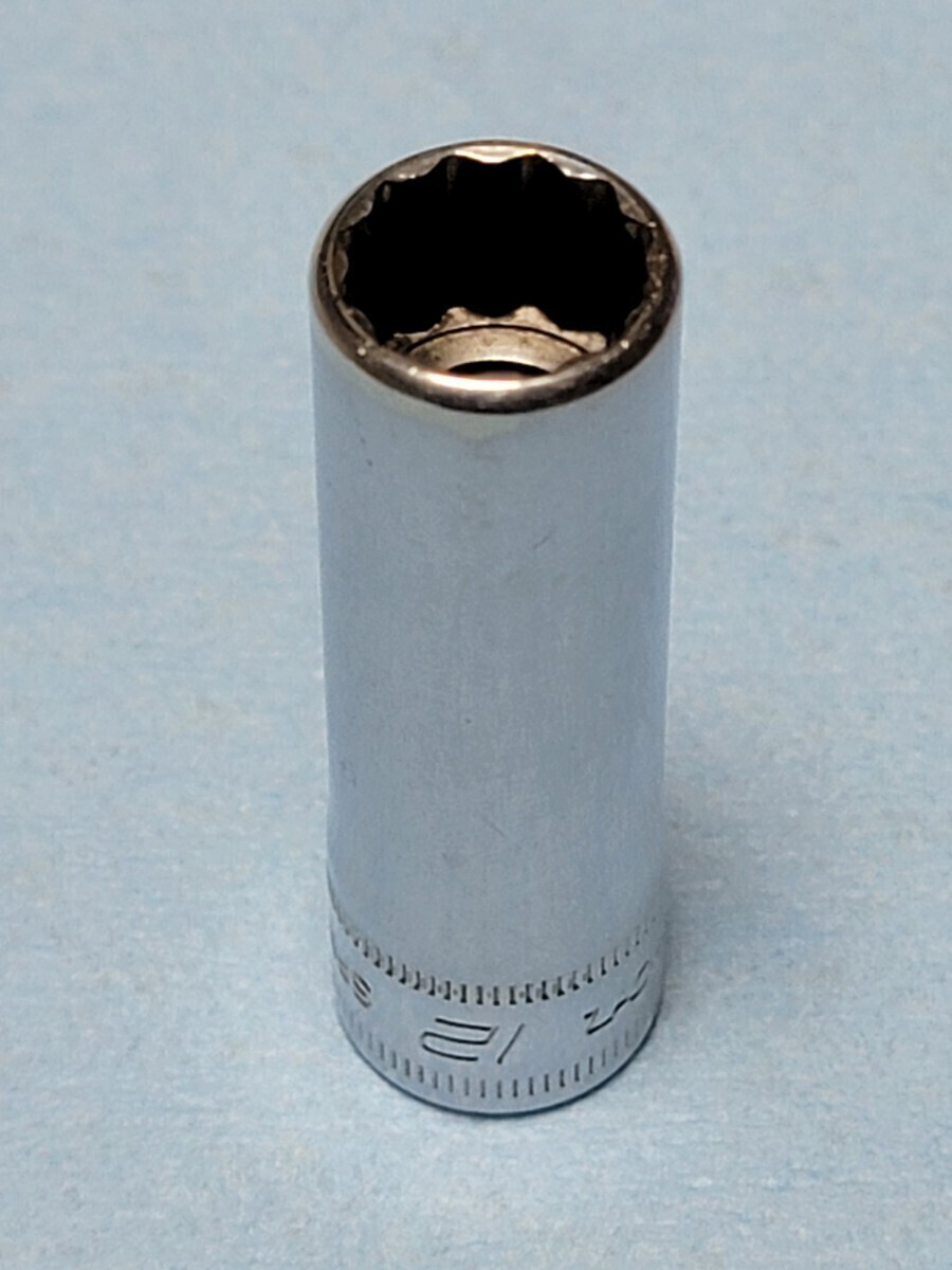 12mm 3/8 ディープ スナップオン SFM12 (12角) 中古品 保管品 SNAPON SNAP-ON ディープソケット ソケット 送料無料 Snap-on _画像3
