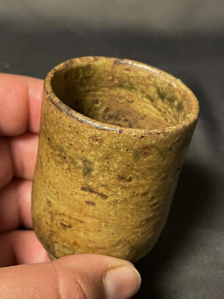 . taste exist rare article! Taisho from Showa era period ... comfort mountain ... guarantee .. tube sake cup pine flat un- . from tea .. tradition ...! happy less . completion goods.!