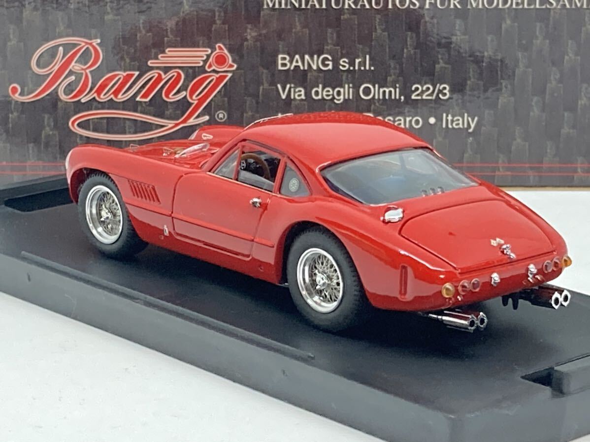 1/43 フェラーリ 250 GT SPERIMENTALE ストリート1963 red Bang 7193 made in Italyの画像7