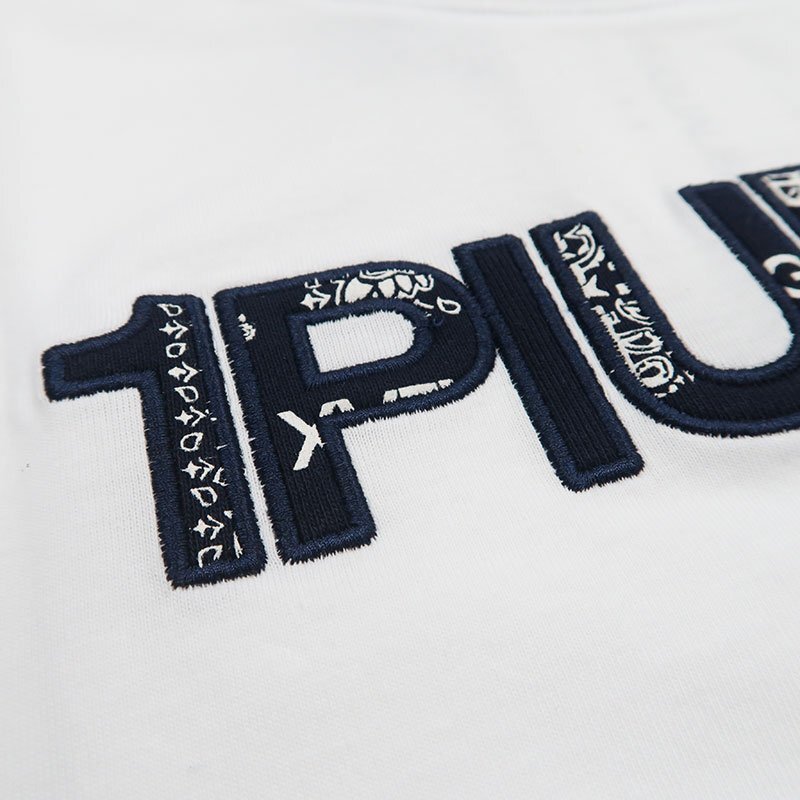 1PIU1UGUALE3 RELAX ウノピゥウノウグァーレトレ リラックス XL 半袖Tシャツ UST-23020 ロゴ 白 SN10 ペイズリー ウノピュー_画像6