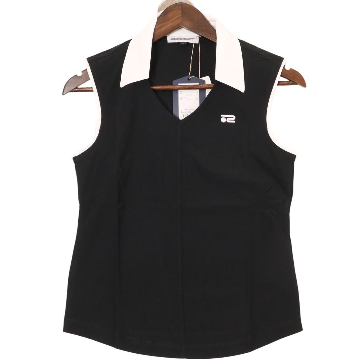 【新品、未使用】ロサーセン　ポロシャツ　レディース　サイズ：Ｍ（４０） 夏　ブラック