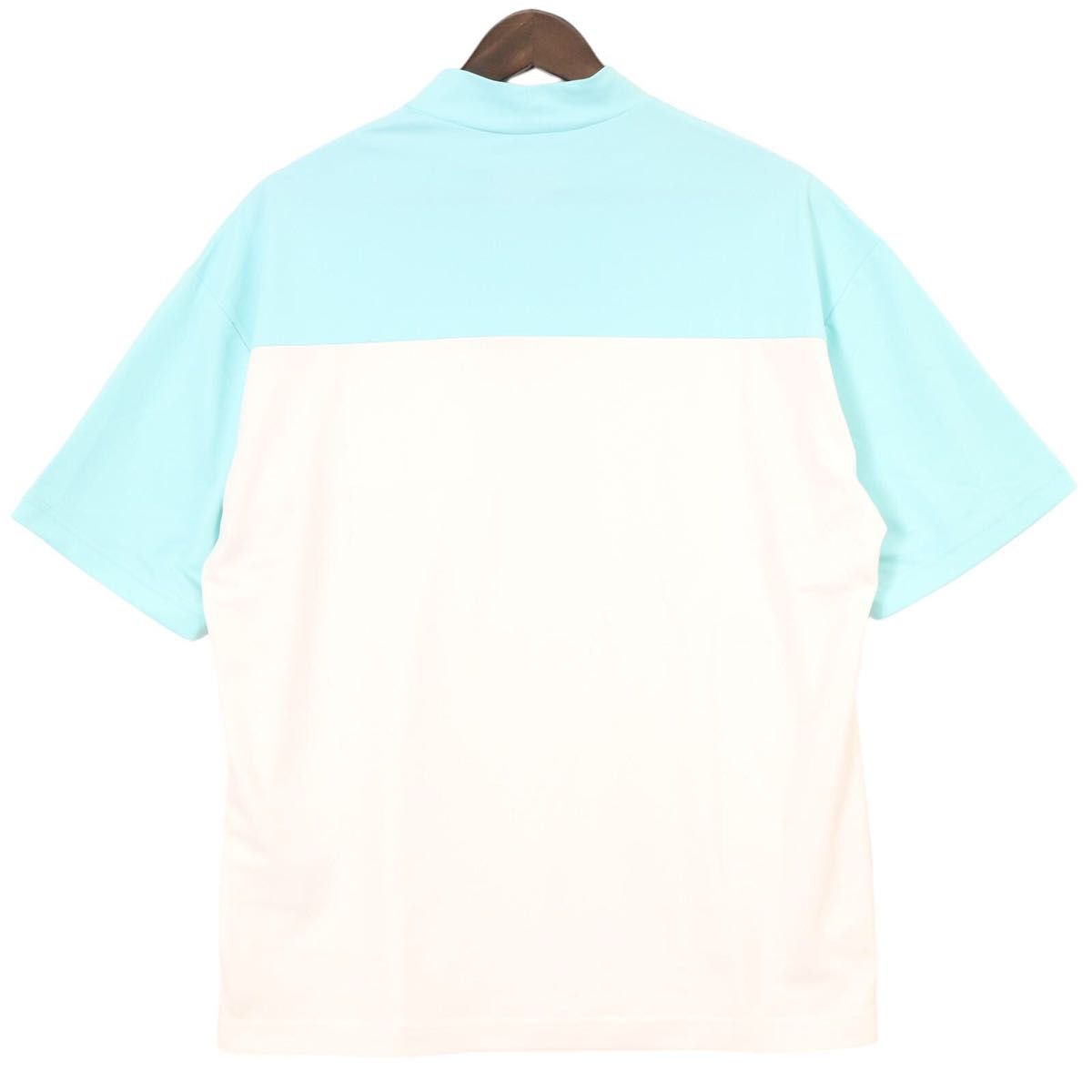【新品、未使用】ニューバランスゴルフ　Tシャツ　メンズ　サイズ：６（ＬＬ）　ライトブルー　夏