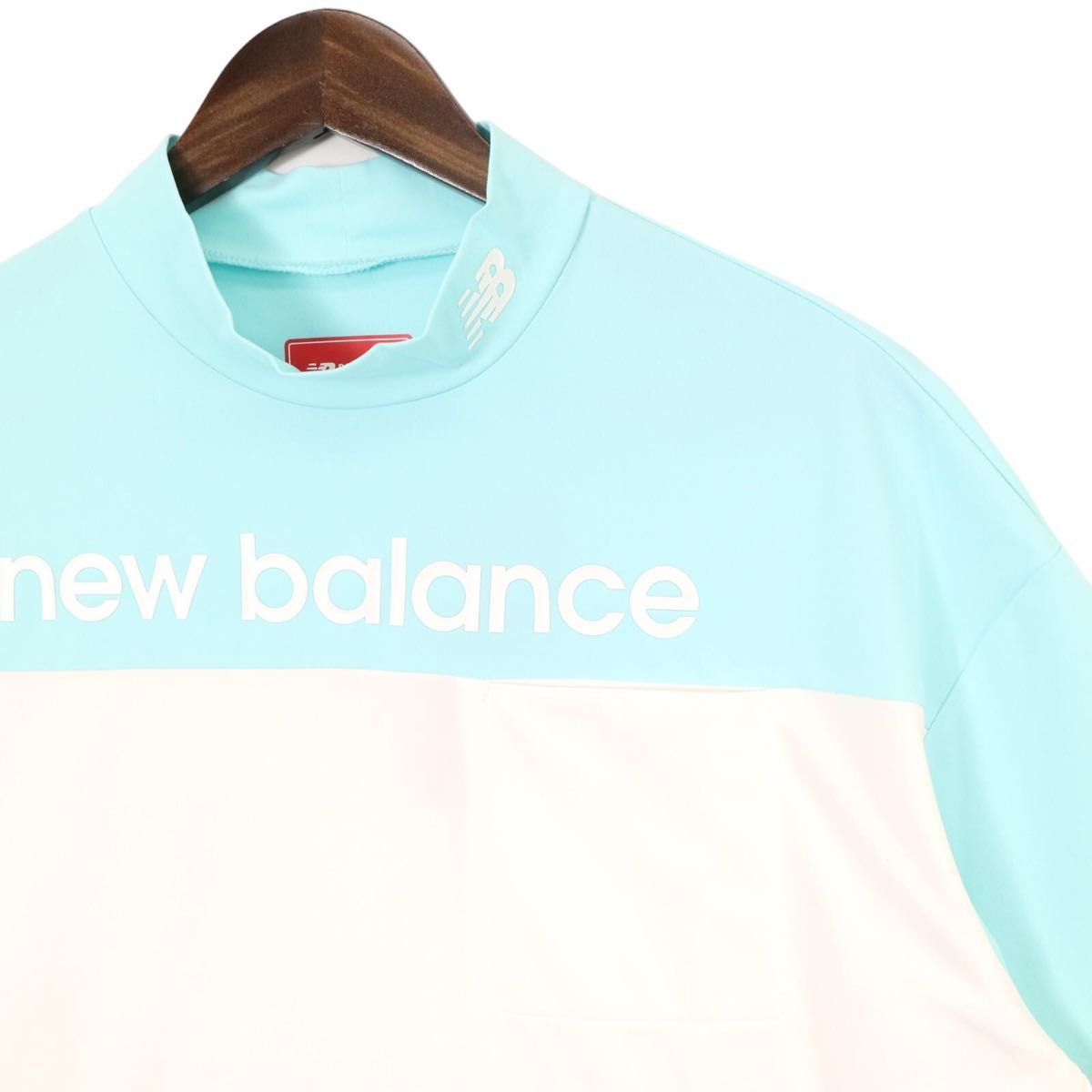 【新品、未使用】ニューバランスゴルフ　Tシャツ　メンズ　サイズ：４（Ｍ）　ライトブルー　夏