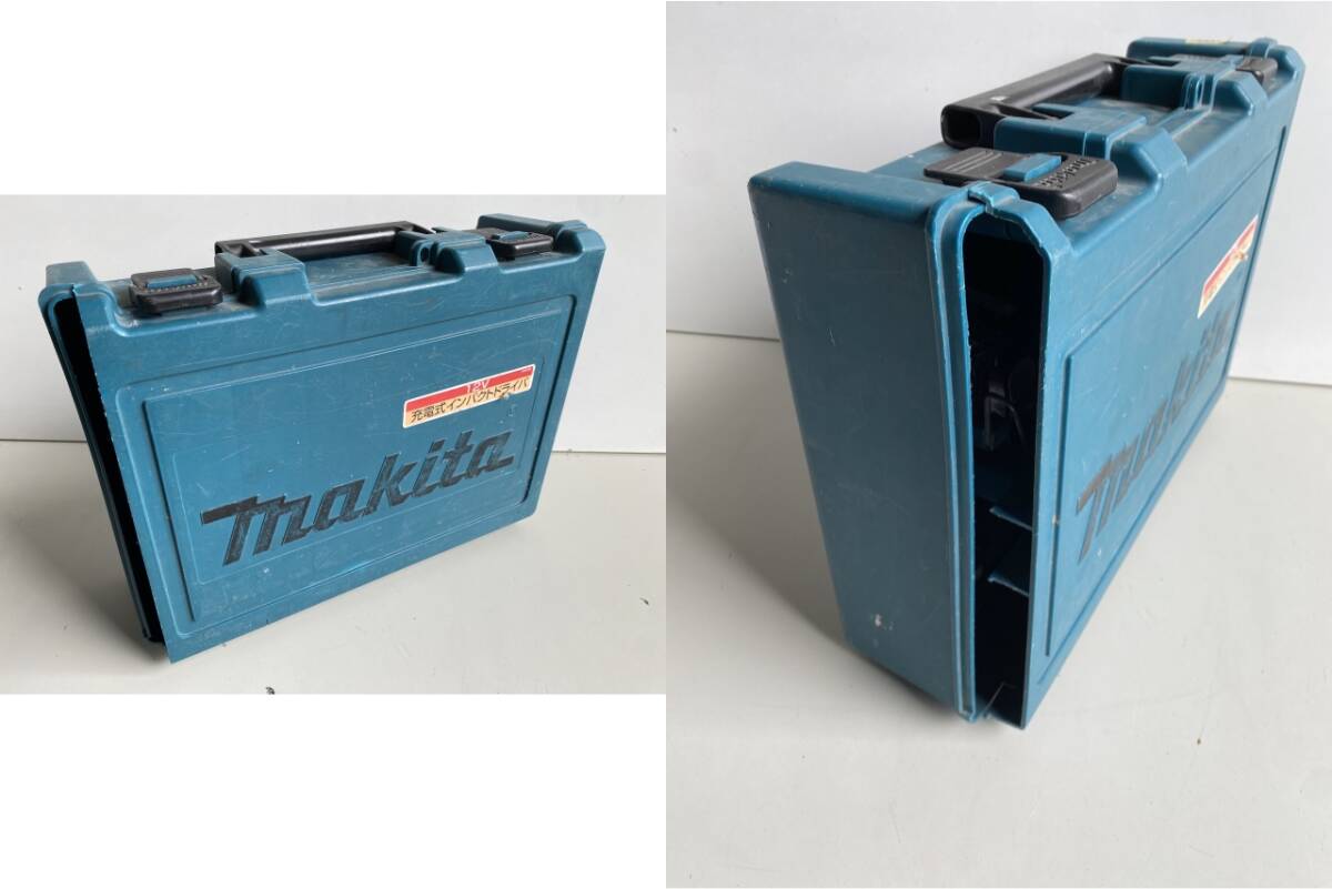 ⑤t344◆makita マキタ◆インパクトドライバー 6919D 電動工具 大工道具 DIY バッテリー 3点 充電器 DC1439 通電確認済み ケース付_画像10