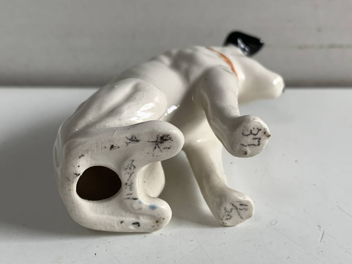 ⑤u810* nippers * nippers . nippers kun Victor Victor ceramics doll size approximately 7.5.×7.0. dog .. Mini ornament Mini objet d'art interior 