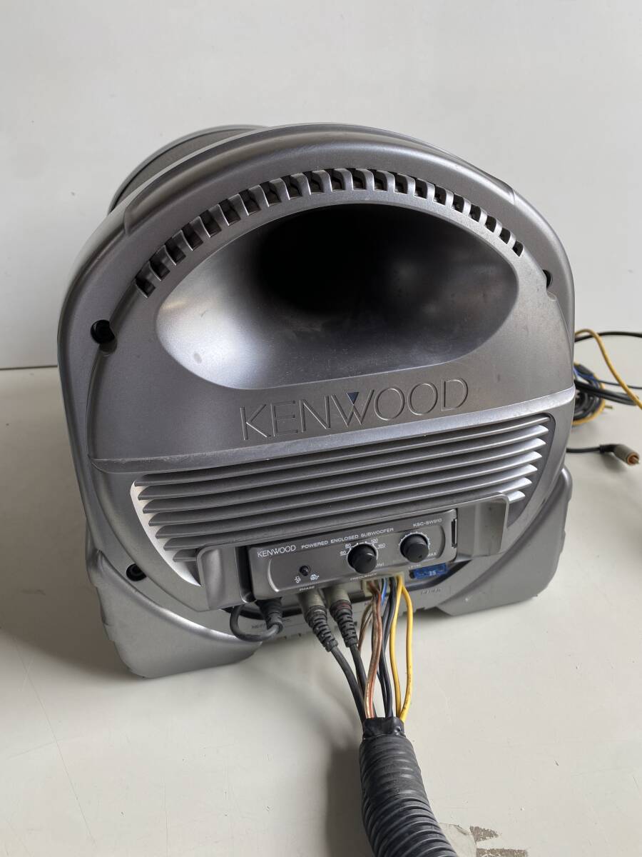 Ct158*KENWOOD Kenwood * subwoofer KSC-SW910 subwoofer amplifier built-in type Car Audio audio equipment 