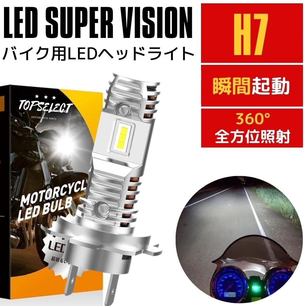 TMAX（ロービーム側） SJ04J 04～07年 LEDヘッドライト H7 バイク用 新基準車検対応 静音 瞬間起動_画像1