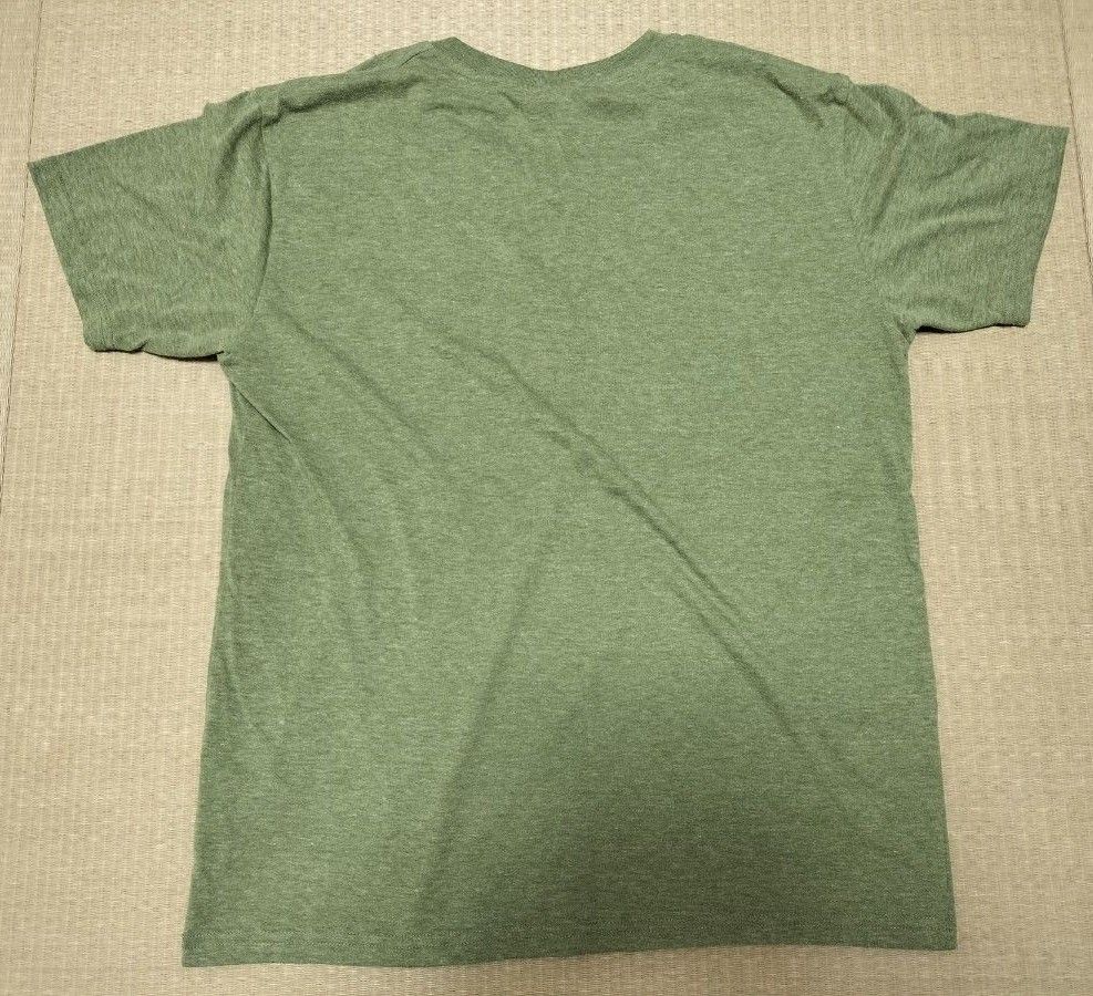 【2点セット】メンズ Lサイズ 半袖Tシャツ トップス シンプル 緑 黒 まとめ売り