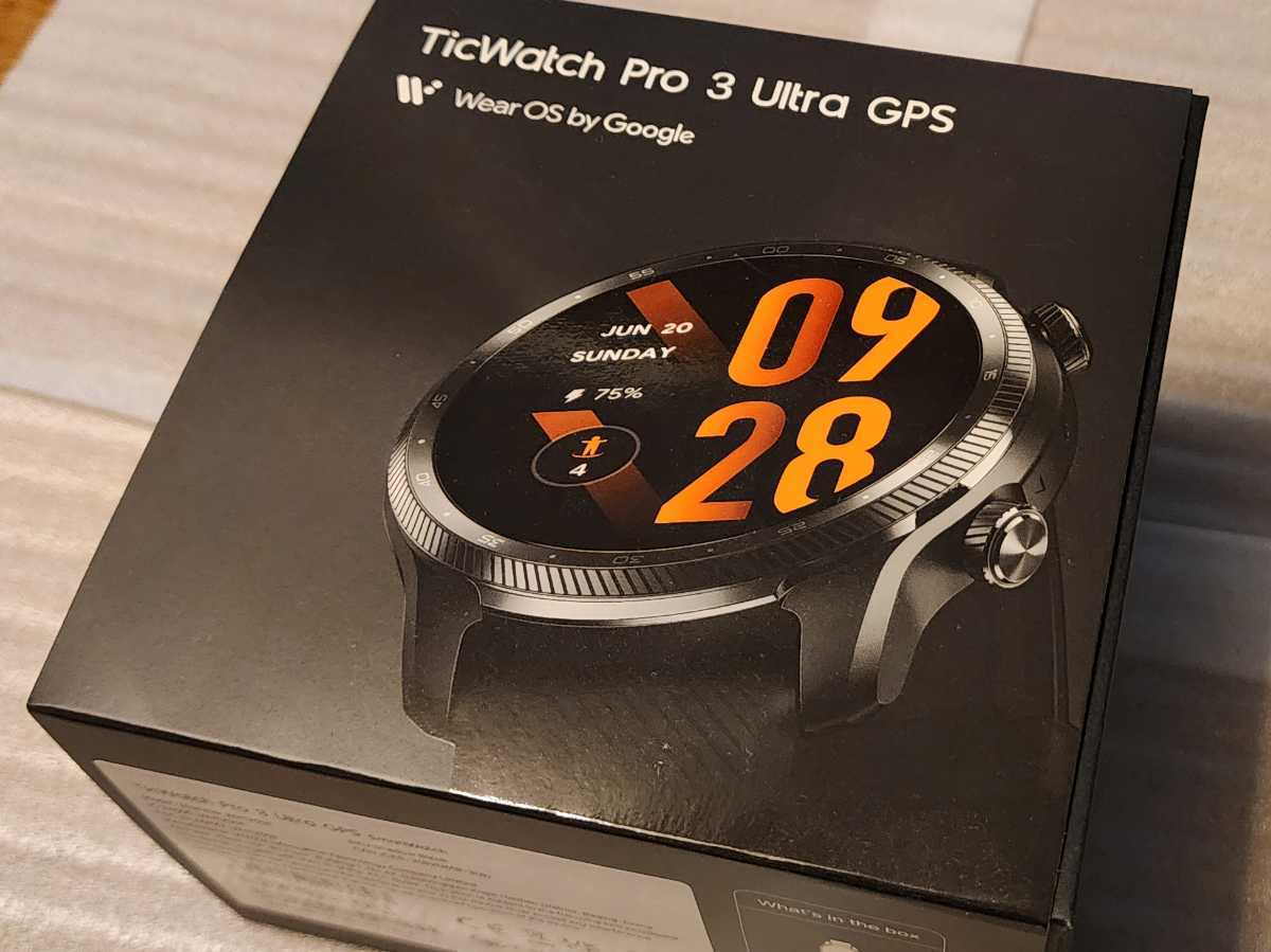 ★TicWatch Pro 3 Ultra GPS Wear OS by Google （ベルト未使用） 送料無料 迅速発送♪