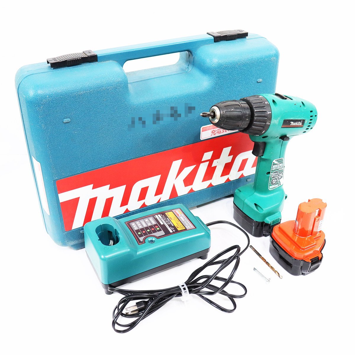 《M00400》 makita (マキタ) 充電式ドライバドリル M651DWSP 充電器・バッテリ付き / ジャンク品 ◇_画像1