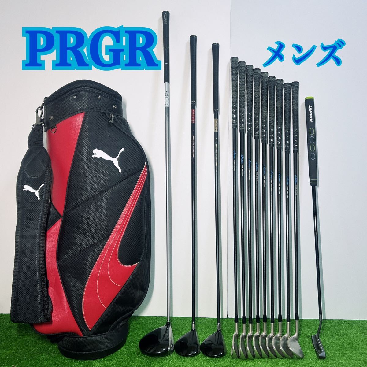 G393 PRGR プロギア　ゴルフ フルセットメンズ 右利き_画像1