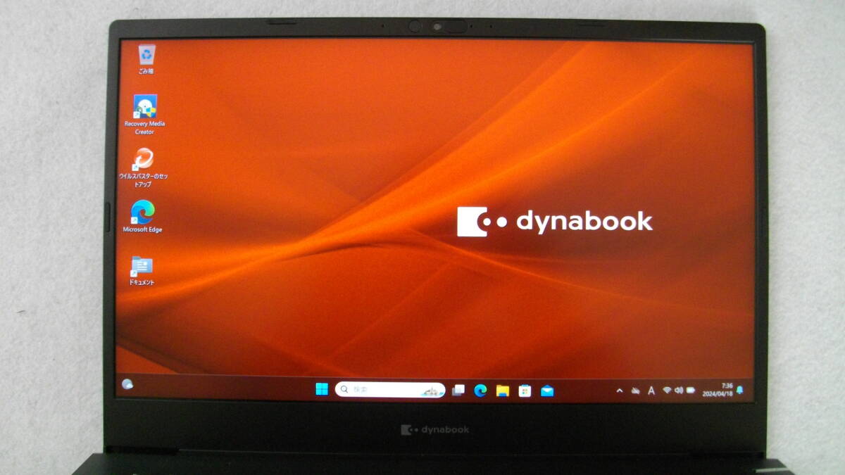 【送料無料】dynabook MJ54/HS Core i5-1135G7/16GB/256GB SSD/FHD/DtoD/Win11 Pro/MS Office ProPlus 2021/Webカメラ/バッテリー超良好_画像2