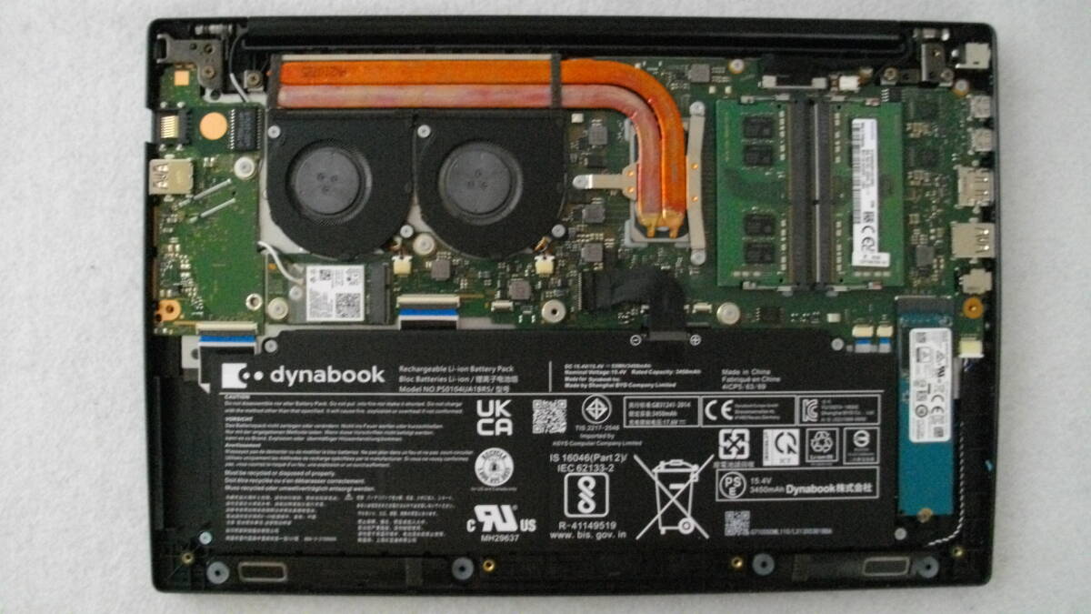 【送料無料】dynabook MJ54/HS Core i5-1135G7/16GB/256GB SSD/FHD/DtoD/Win11 Pro/MS Office ProPlus 2021/Webカメラ/バッテリー超良好_画像6