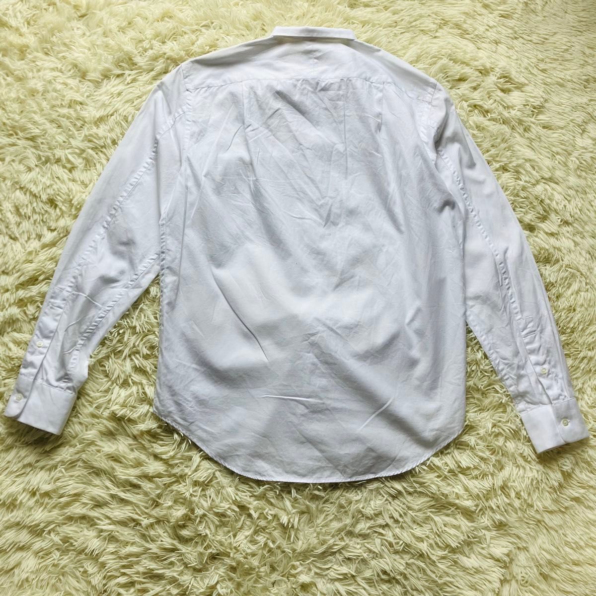 LOEWE ロエベ アナグラム刺繍 長袖 ワイシャツ デザインポケット shirt  無地　シンプル　ロング シャツ