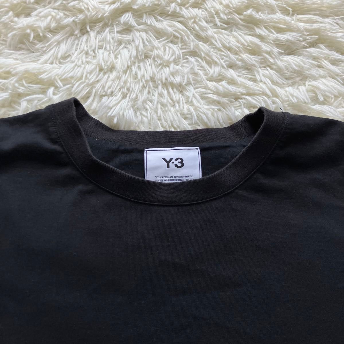 Y-3 ワイスリー ビックロゴ オーバーサイズ 半袖Tシャツ  ブラック 背面プリント アディダス ヨウジヤマモト