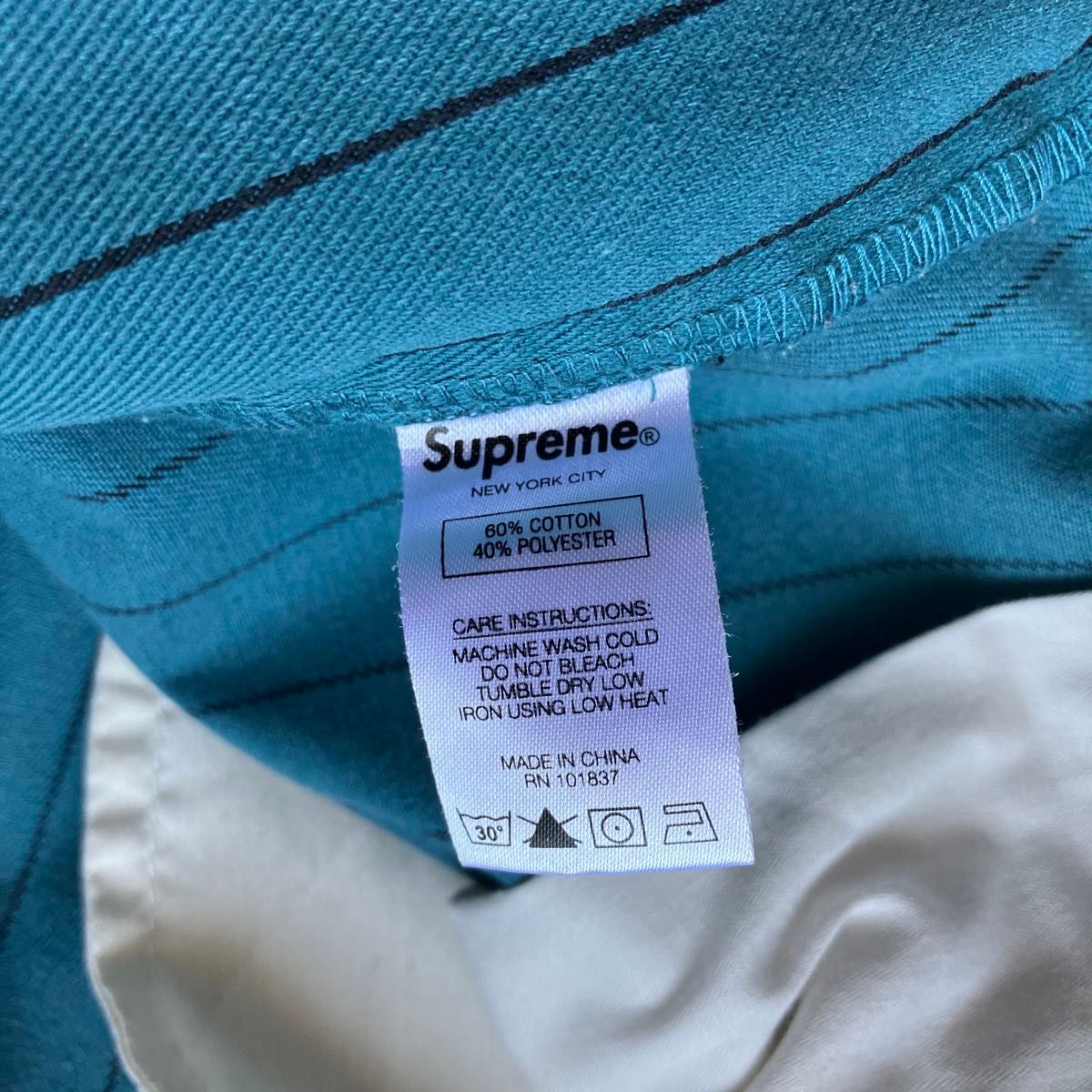 希少 シュプリーム　supreme ストライプ ワークパンツ スラックス　21ss stripe work pants