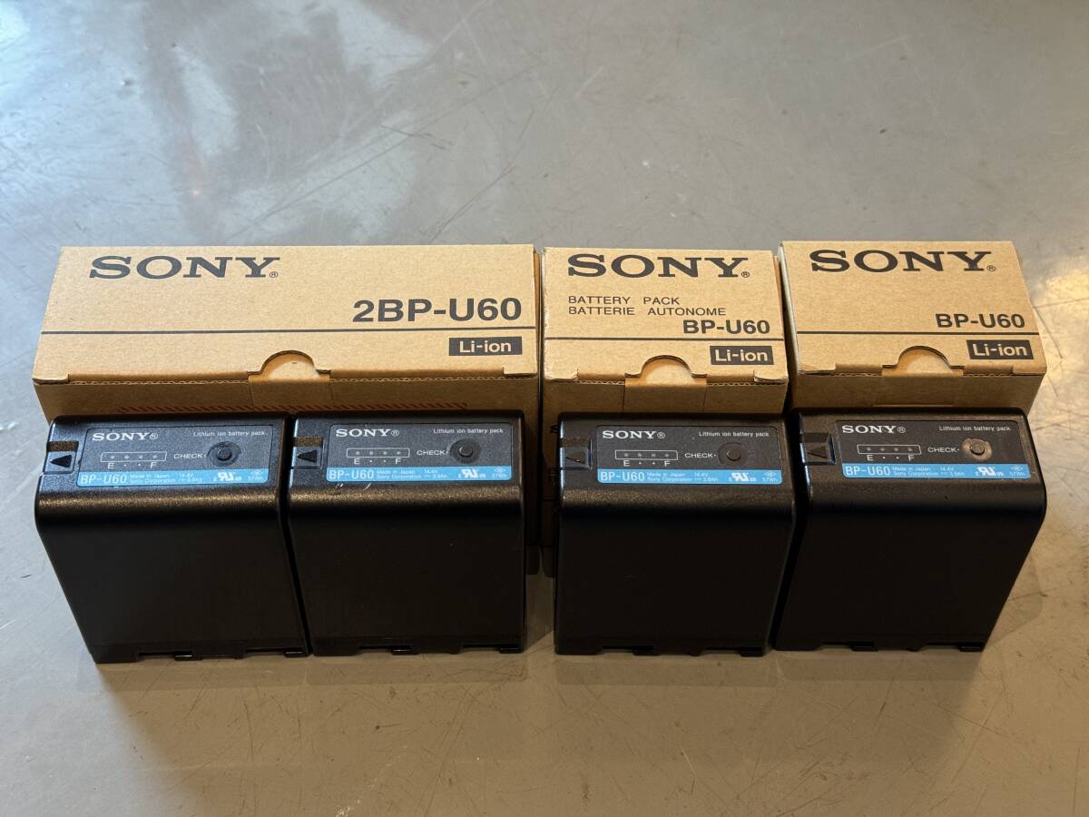 SONY BP-60U Li-ion バッテリー ４個セット FX6_画像1