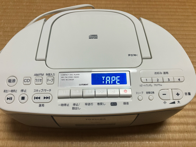売り切り　TOSHIBA CDラジオカセットレコーダー TY-CDS7_画像2