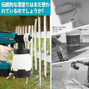 lingyue コードレススプレーガン本体のみ マキタ 18V バッテリー専用 BL1830 BL1840 BL1850B BL1_画像2