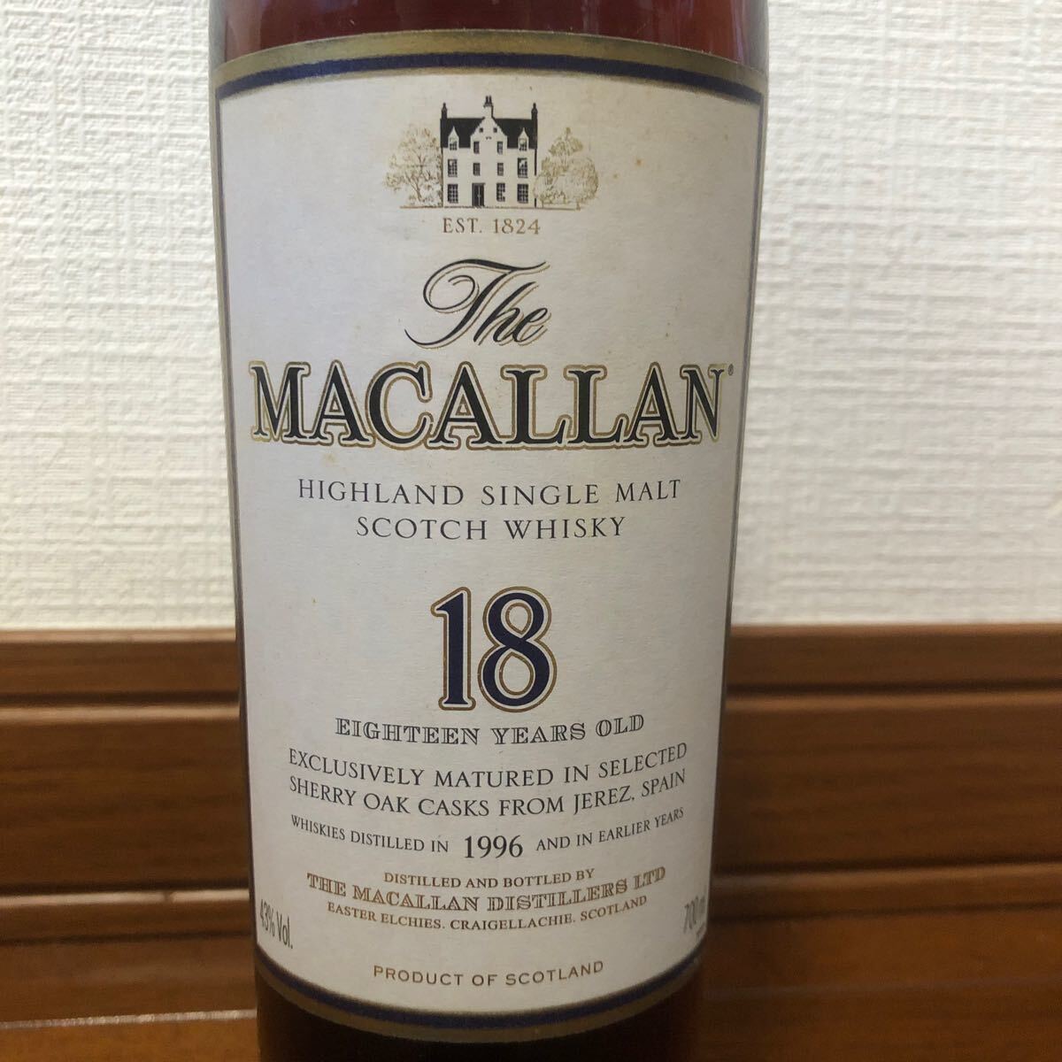 マッカラン 18年　1996年　700ml 箱付　MACALLAN 旧ボトル　オールドボトル　旧ボトル_画像5