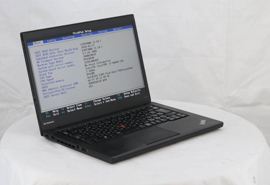 lenovo 20AR-A1KRJP ThinkPad T440s　Core i7 4600U 2.10GHz 8GB 1024GB(SSD)■現状品_画像2