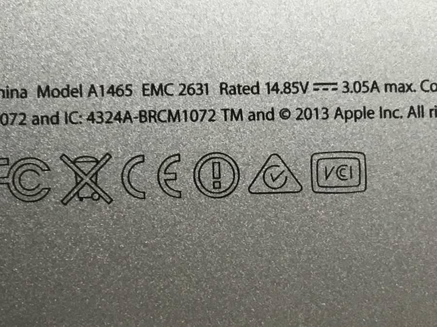 Apple MacBook Air Early2014 A1465 macOS　Core i5 1.40GHz 4GB 128GB(SSD)■1週間保証_画像4