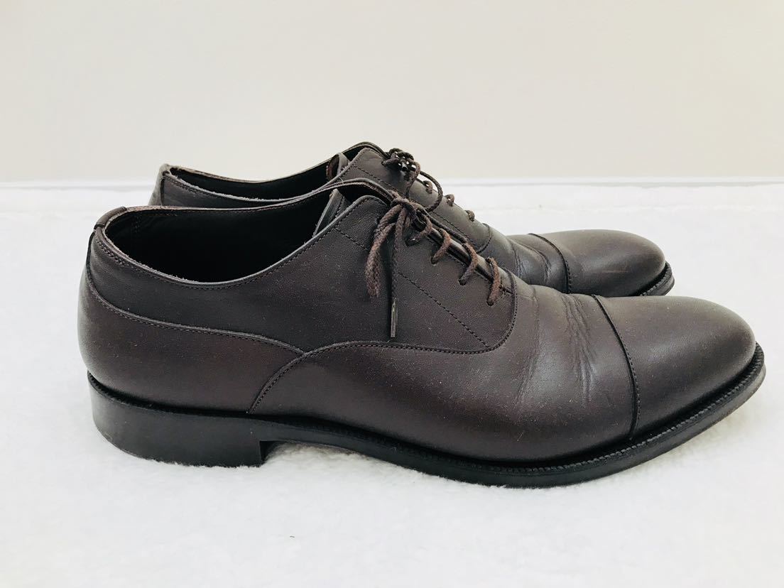 FOOTSTOCK ORIGINALS size81/2 ストレートチップ 靴 革靴 ブラウン 茶 内羽根 フットストックオリジナルズ (KI)_画像3