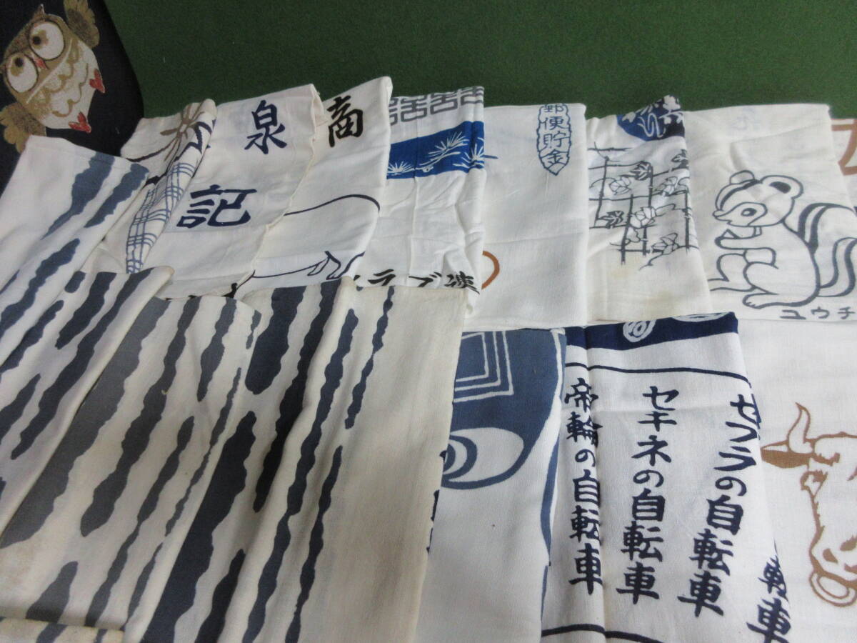 古ーい 木綿手ぬぐい 38枚 同柄含む 関東各種 リメイク、染め物、実用 TENUGUI JAPAN 5_画像3