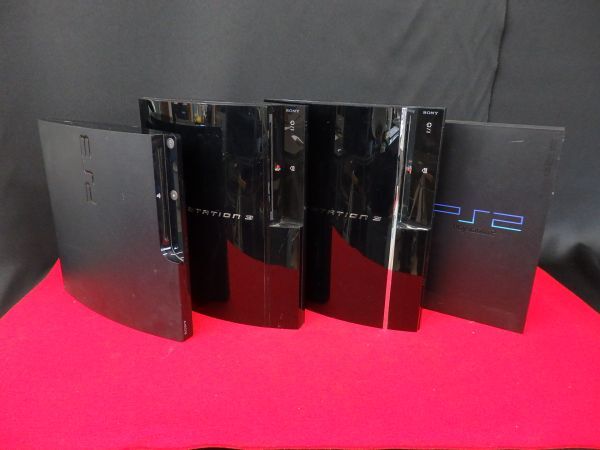 未チェック現状品★5133★プレステまとめて PS3 3台 PS2 1台 計4台 CECH-2000A SCPH-10000 ゲーム本体 まとめて プレイステーション_画像1