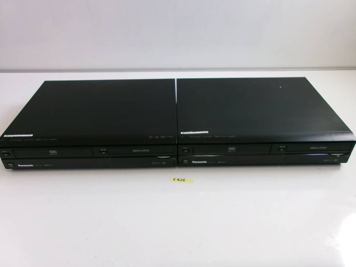 (Z-426)2008年製 PANASONIC ビデオ一体型DVDレコーダー DMR-XP22V x2 通電確認のみ 現状品_画像1