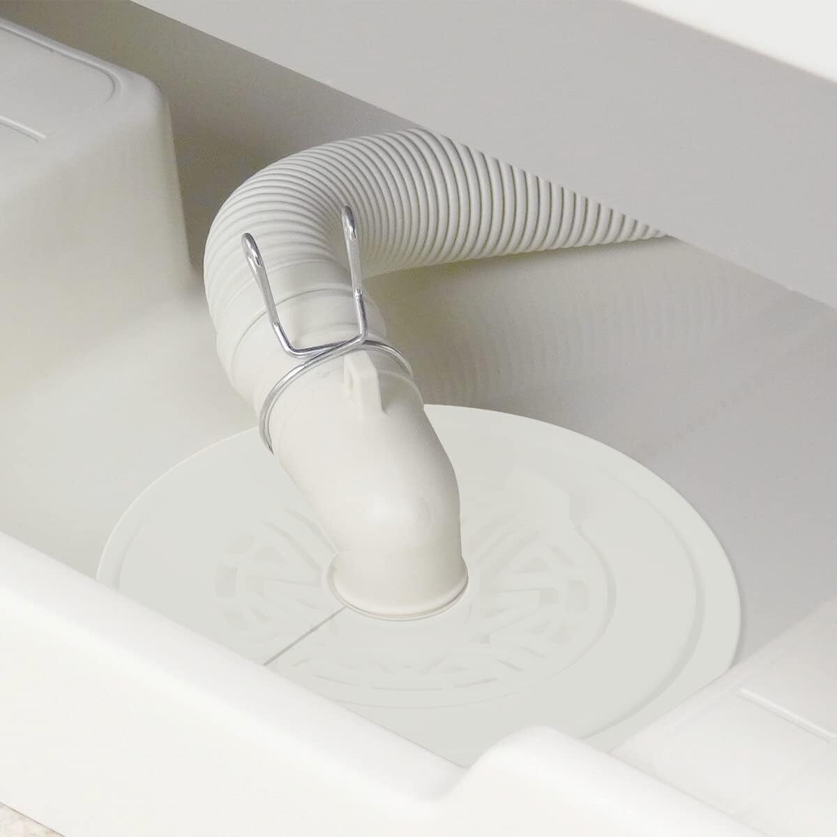 LANMU 排水口カバー 2個入り シリコン 洗濯機 排水口 カバー DIY抗菌 消臭 簡単装着 虫対策 繰り返し使用 自己接着可_画像3